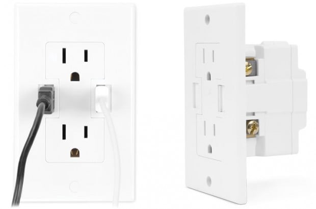 Power2U AC/USB Wall Outlet Review: 2 USB Charging Ports for Your Wall