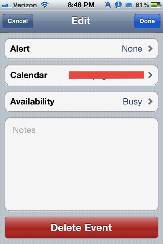 How to Delete an Event on the iPhone Calendar