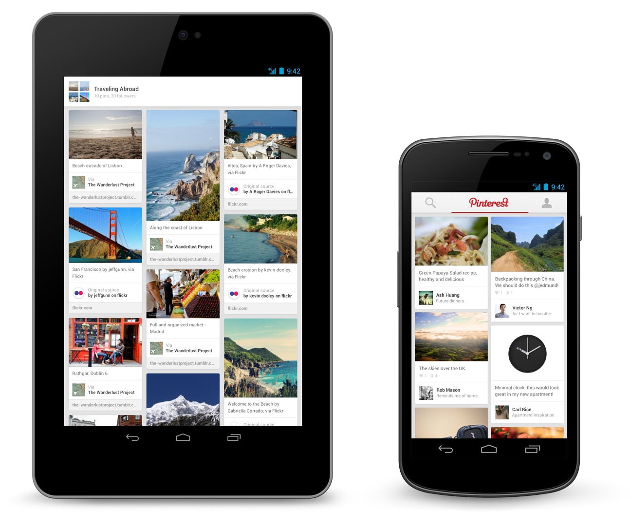Van streek Vreemdeling Vertolking Pinterest for Android Finally Hits Android Phones & Tablets