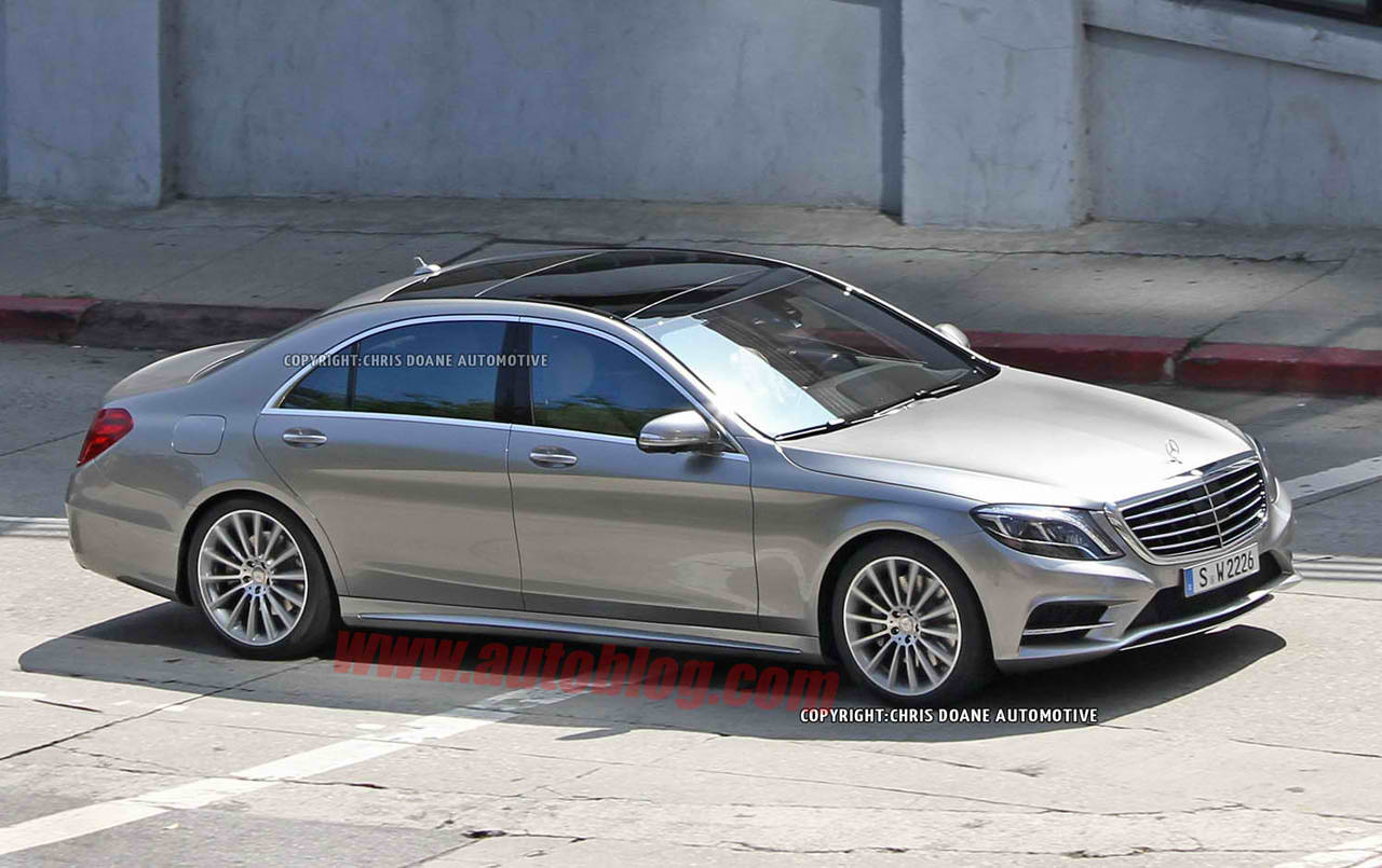 Mercedes Benz S Class Caught Naked