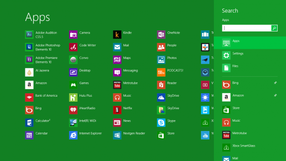 How to Search Apps in Windows 8