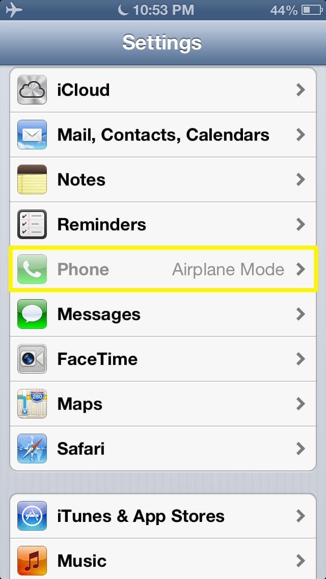 How To To Use Airplane Mode On The IPhone   Phone Disabled 