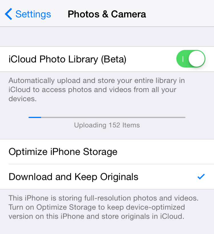 Icloud photo library грузит процессор