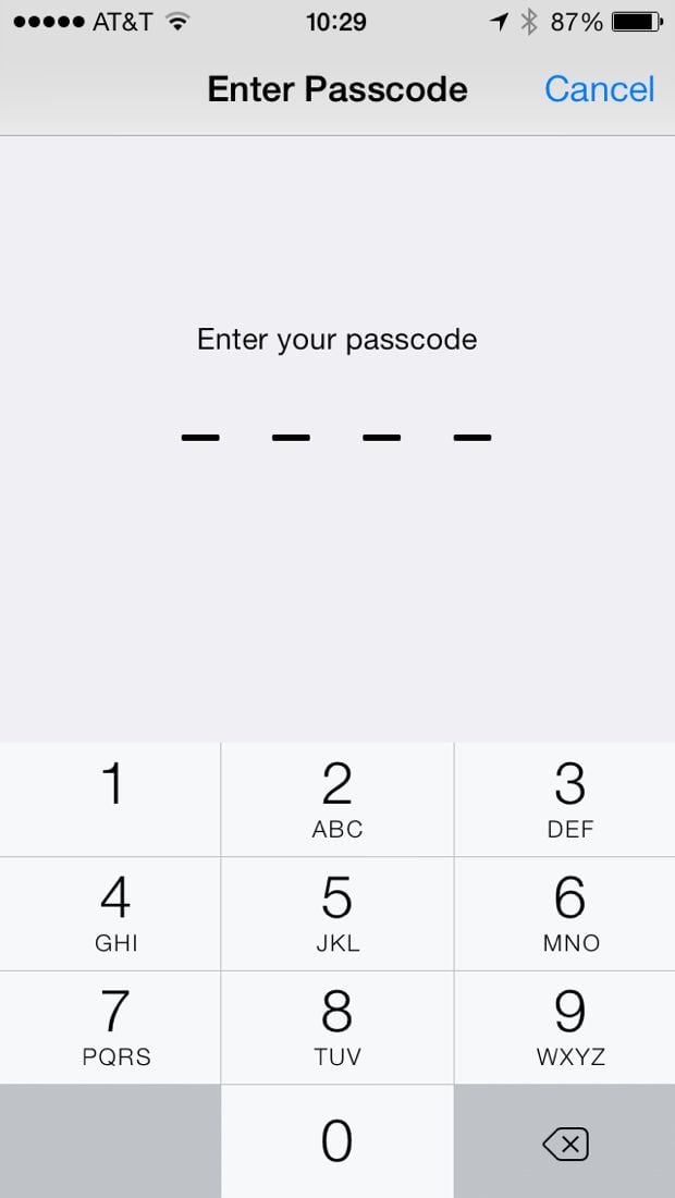 How To Set A Passcode On The Iphone 5s Lock Screen 