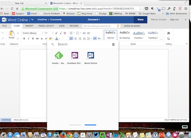 Microsoft Office Online Apps Now Available in Chrome Web Store