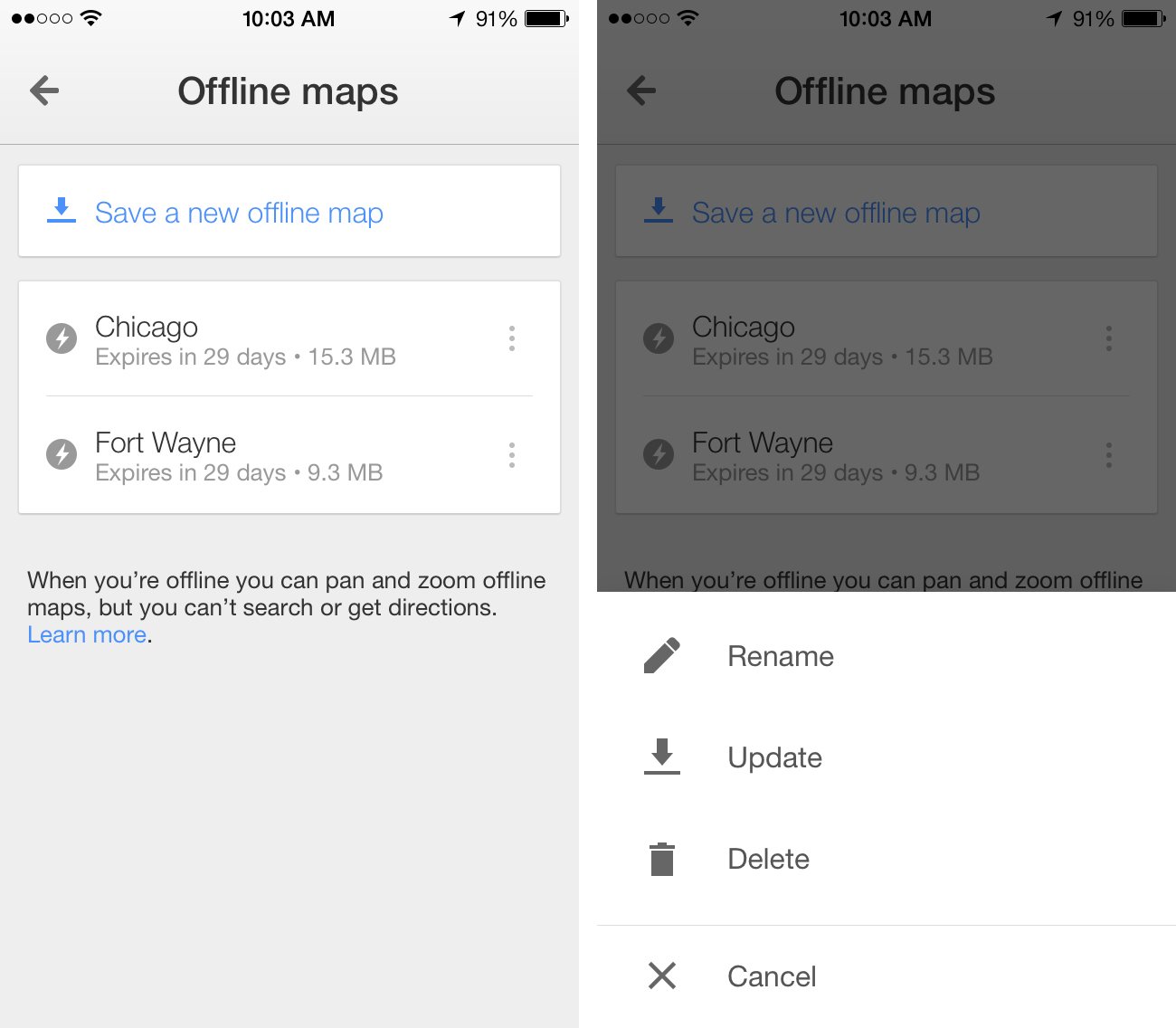 How to Use Google Maps Offline on iPhone