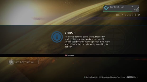 Destiny Beta Problems & Fixes