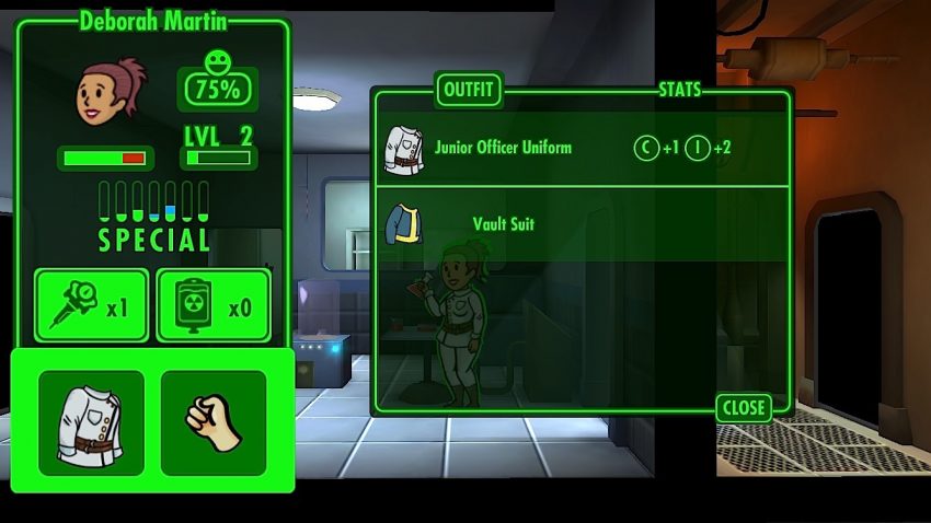 fallout shelter endurance and luck clothes