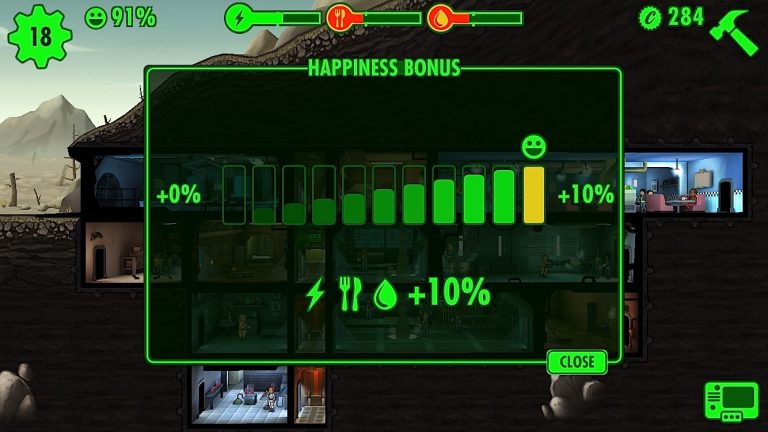 fallout shelter interface tips and tricks