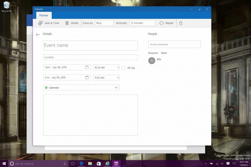 How to Add Calendars & Events to Calendar in Windows 10