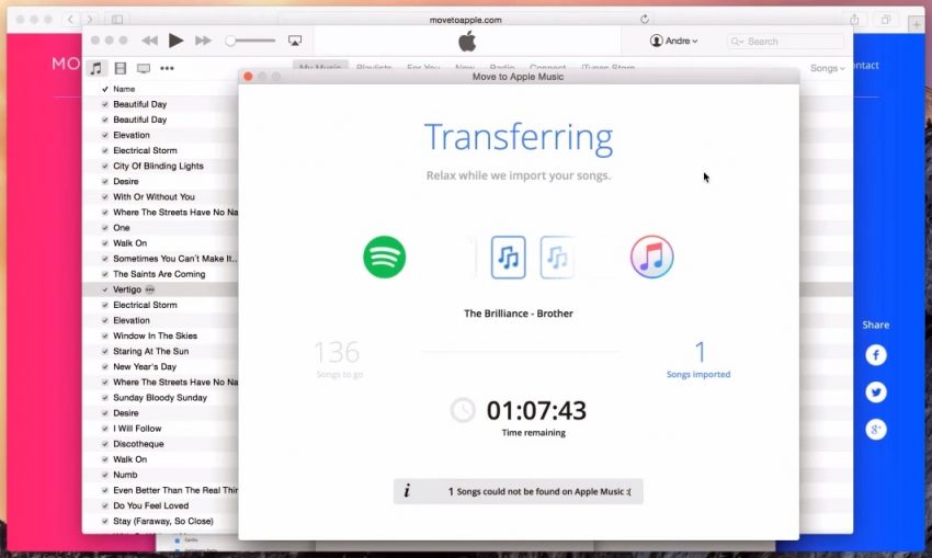 convert apple music link to spotify