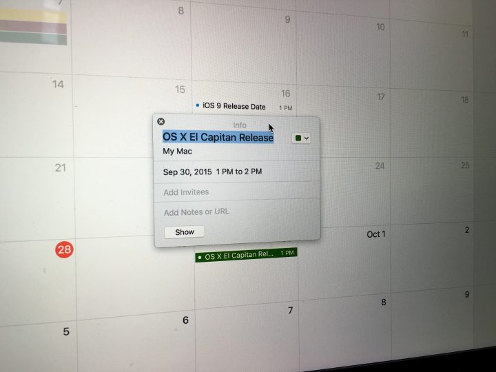 OS X El Capitan Release Date Time: Things Know Now