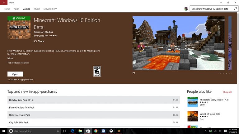 how to get minecraft windows 10 edition for free
