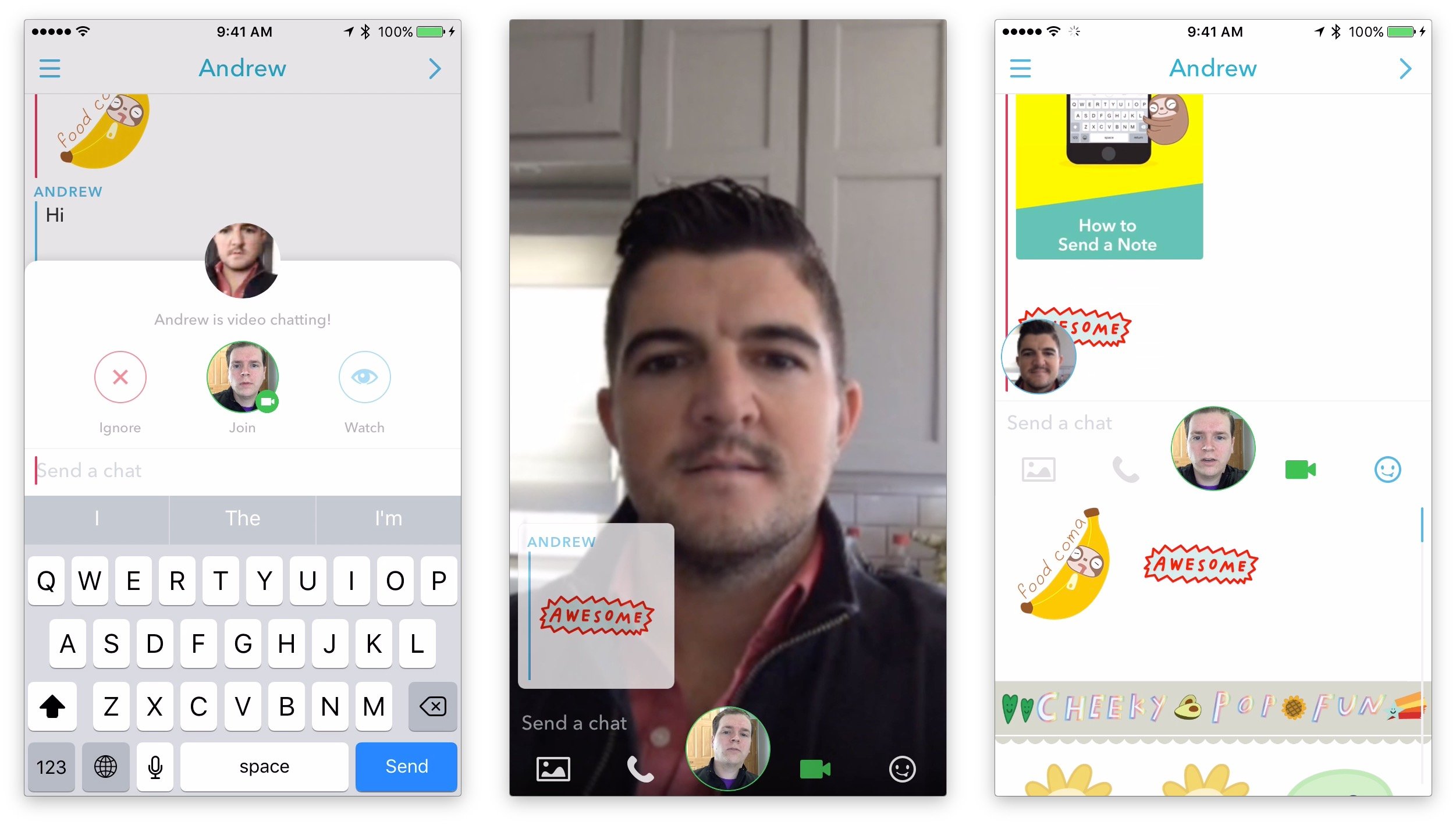 How to Use New Snapchat Chat 2.0: Video, Audio & Stickers