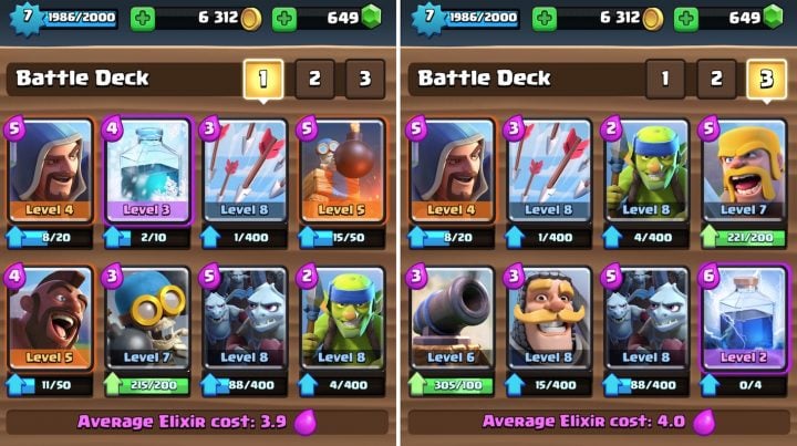 the best clash royale deck for arena 6