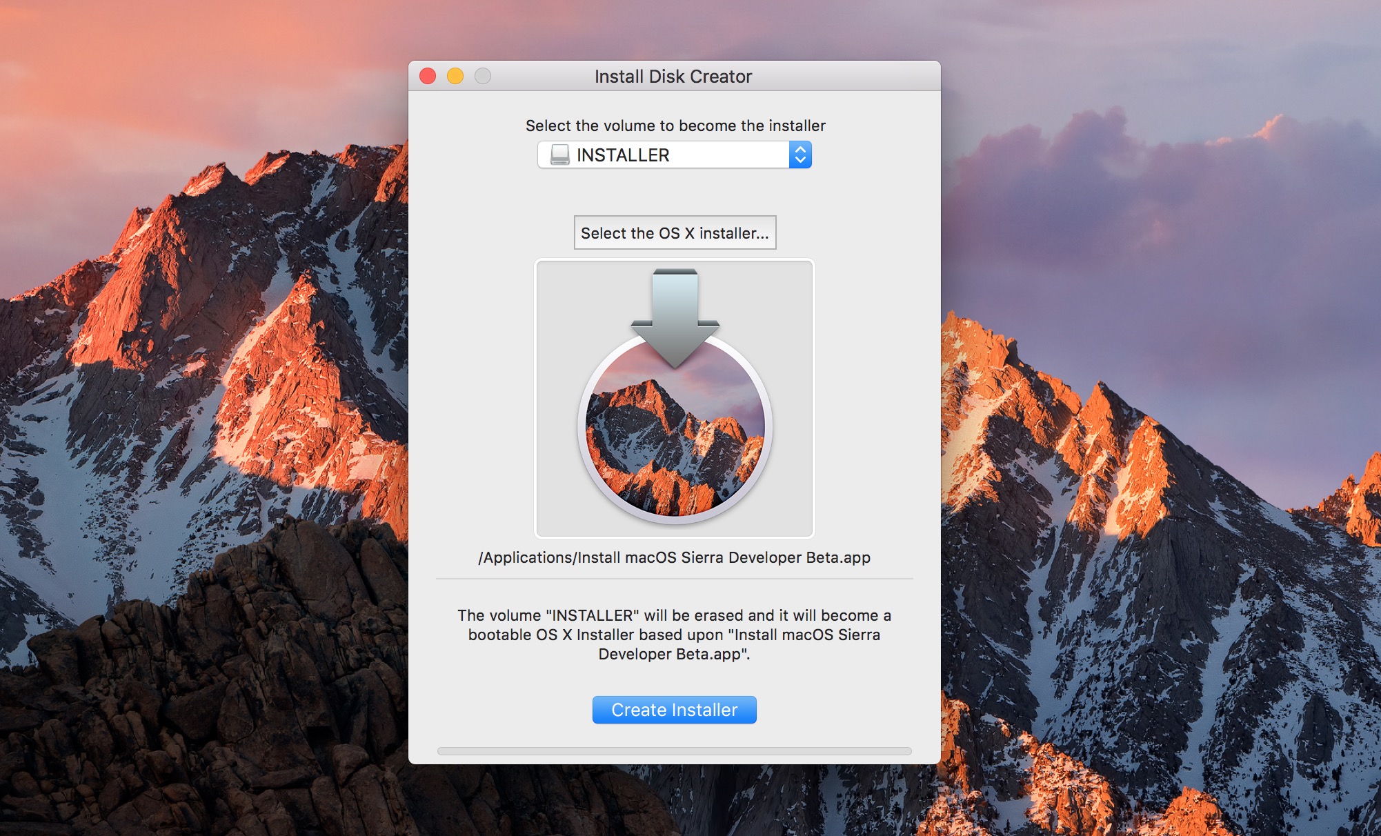latest mac sierra update bootable.