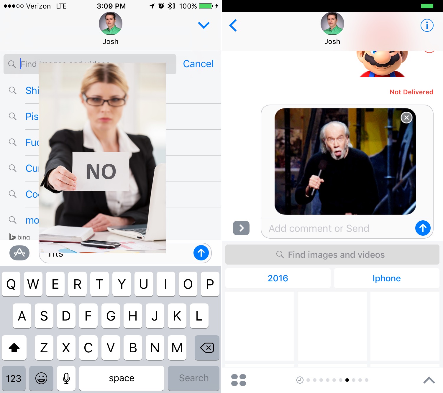 Seven Words You Can Never Say On IMessage Gifs