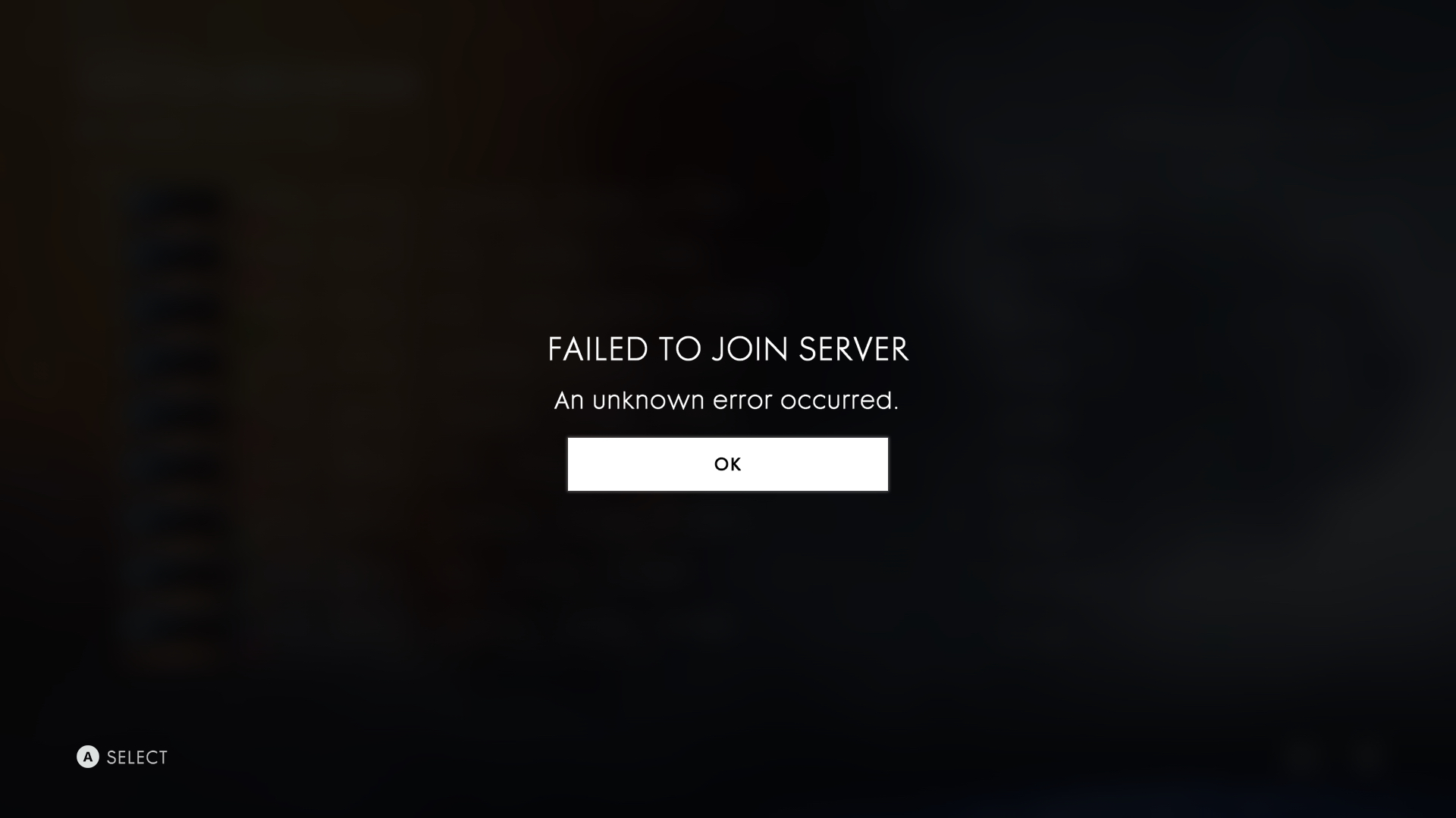 Unknown server error occurred. Unknown Server.