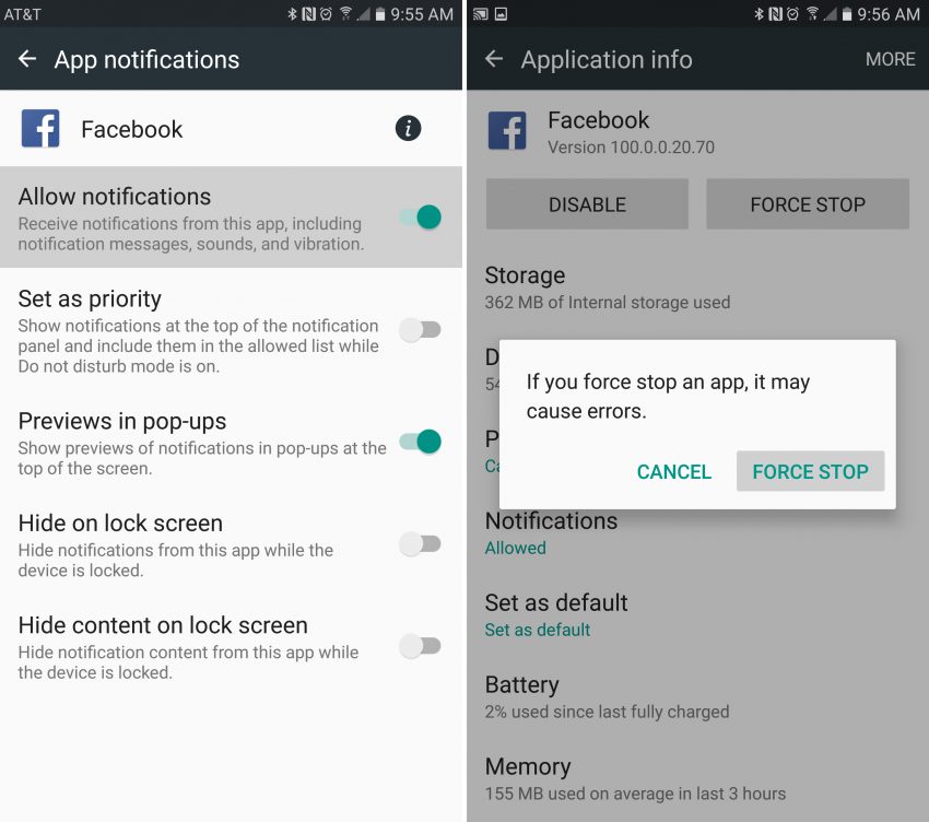 disable notifications find my device android
