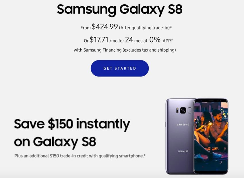 s8 monthly deals