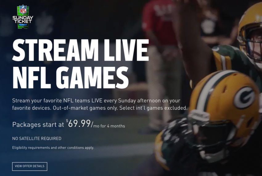 Sony PlayStation 3 getting DirecTV's NFL Sunday Ticket, no dish necessary