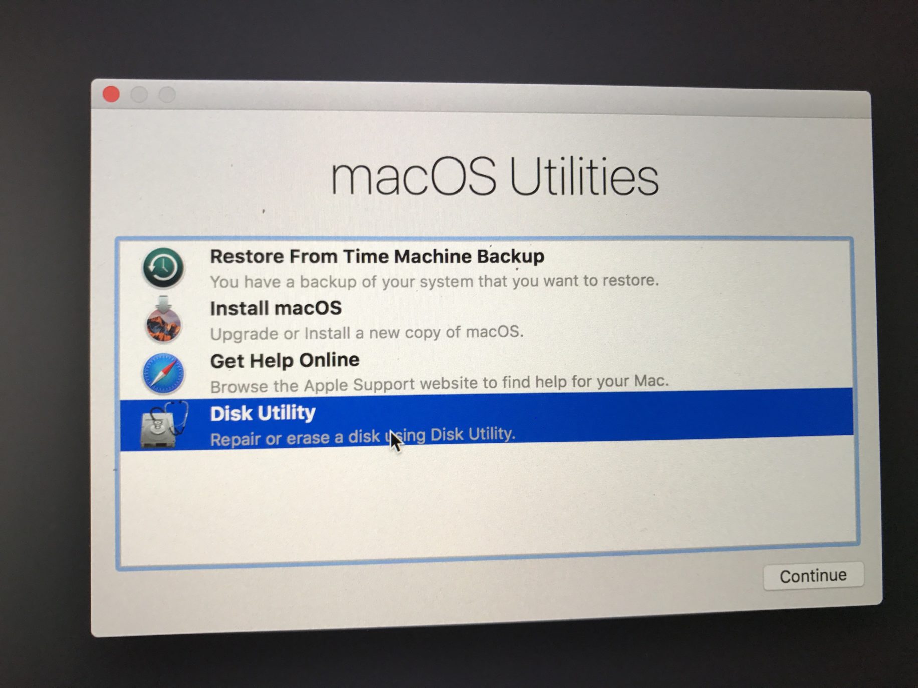 problems with macos sierra