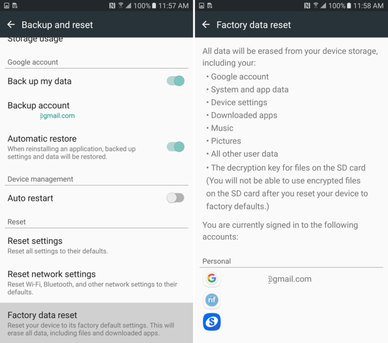 how to change preferences on galaxy s7