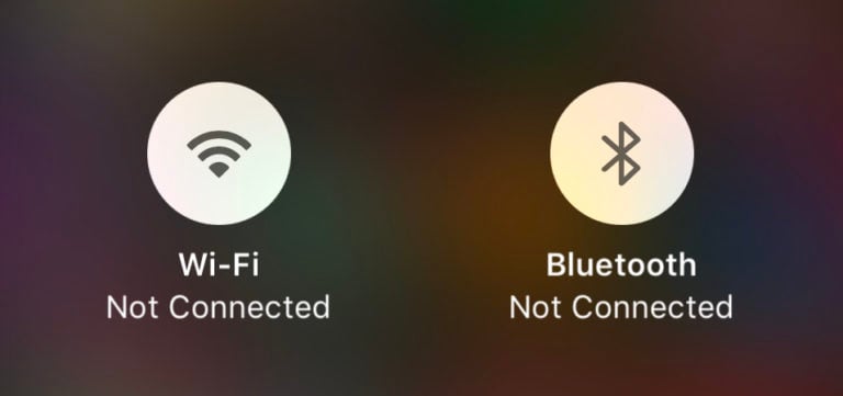 What Do The Bluetooth & WiFi Symbols Mean in the iPhone Control Center