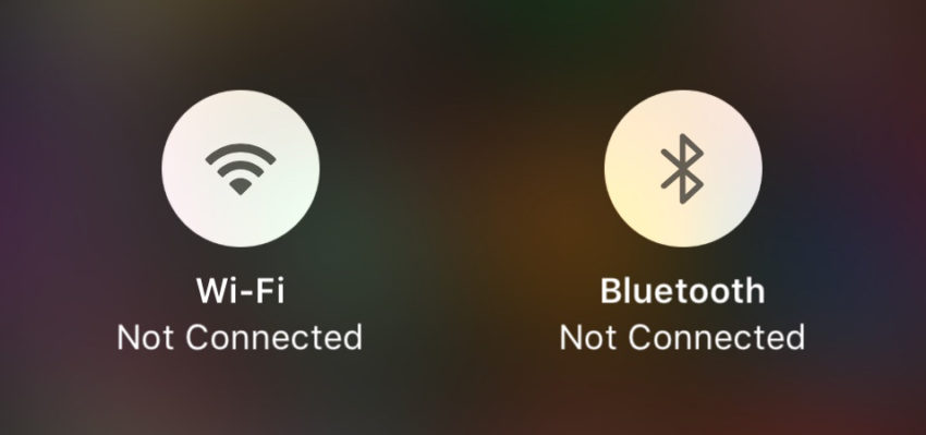 What Do The WiFi Symbols Mean in the iPhone Control Center