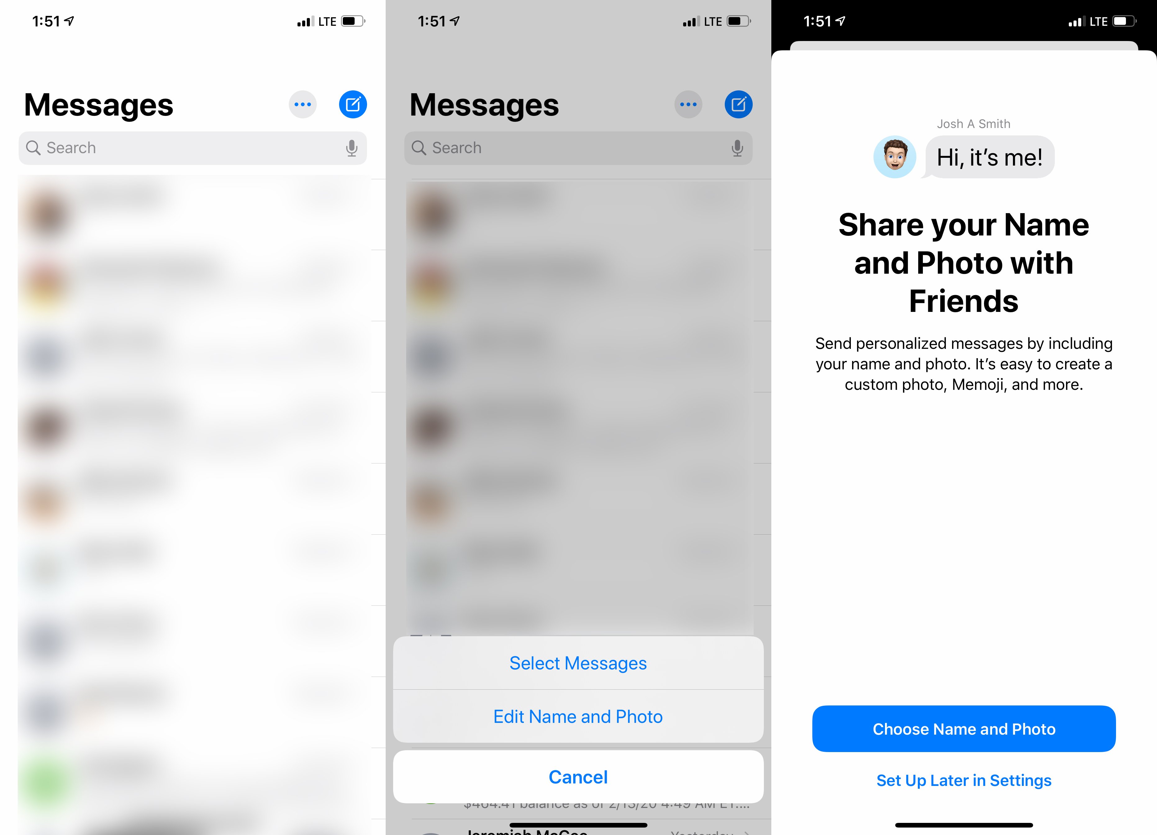 How To Share Your IMessage Profile Photo & Name