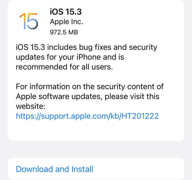 Install iOS 15.3 for Better Security