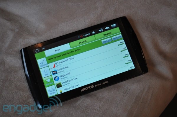 Archos 7 home tablet проблема с клавиатурой