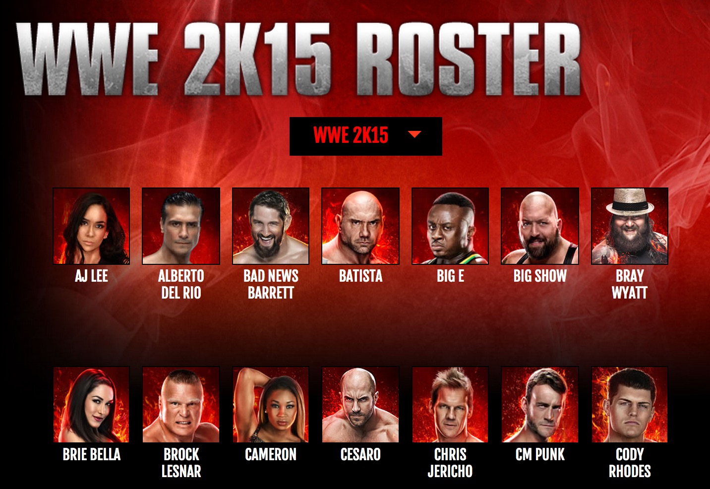 w12 wwe roster