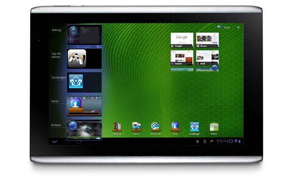 Acer iconia tab a501 установка игр