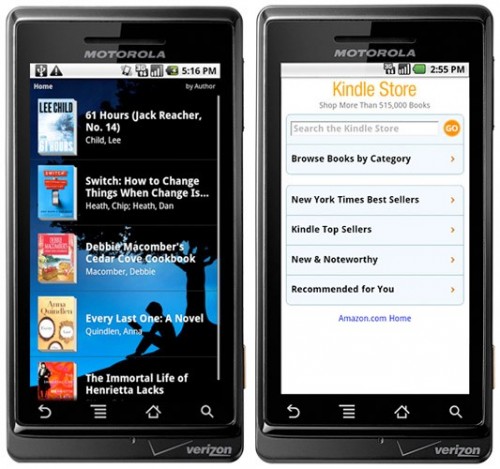 kindle store mobile site